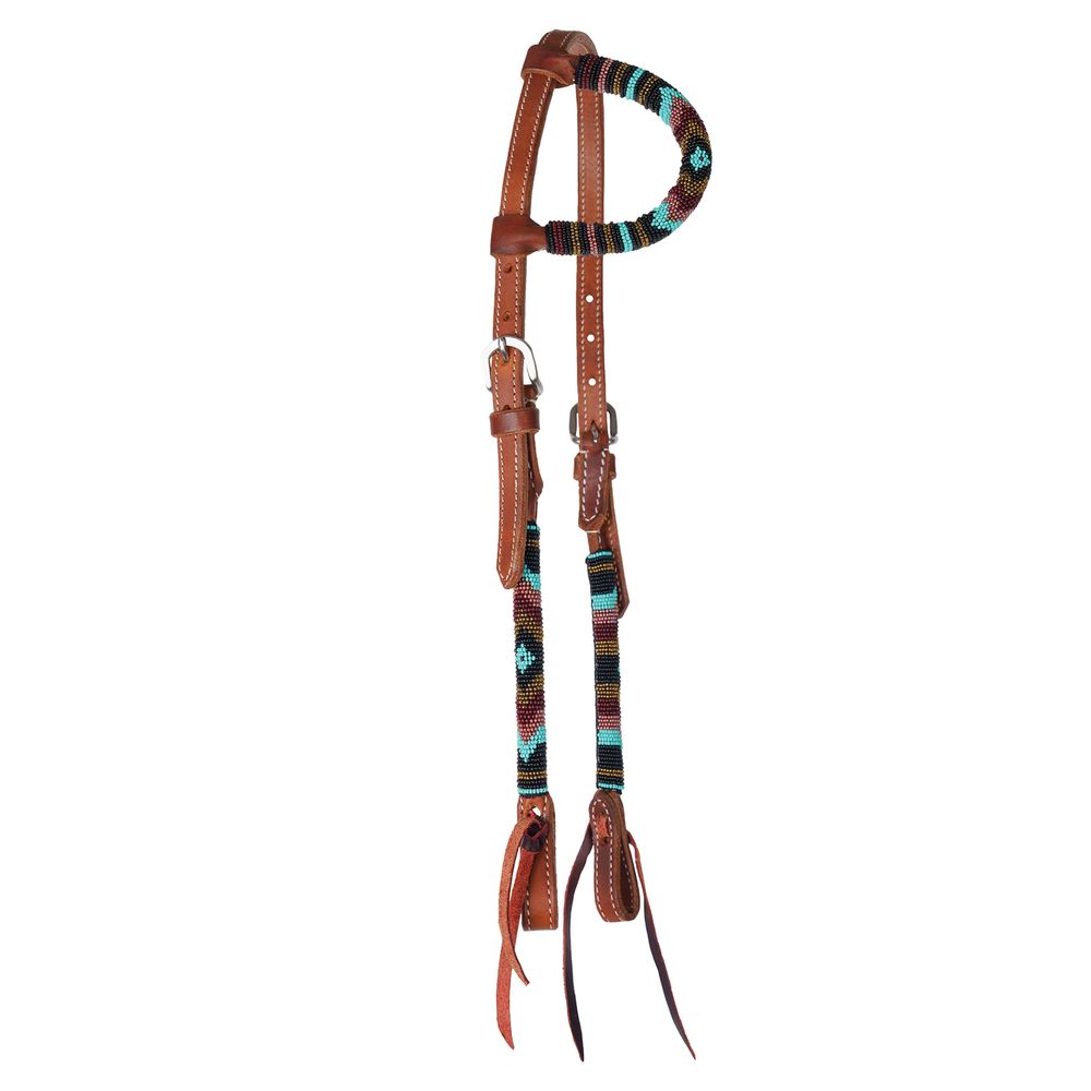 Double S Beaded One Ear Headstall