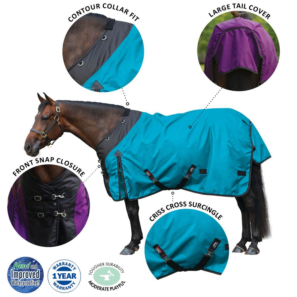 StormShield® Contour Collar Classic II Surcingle 100g Lightweight Turnout Blanket