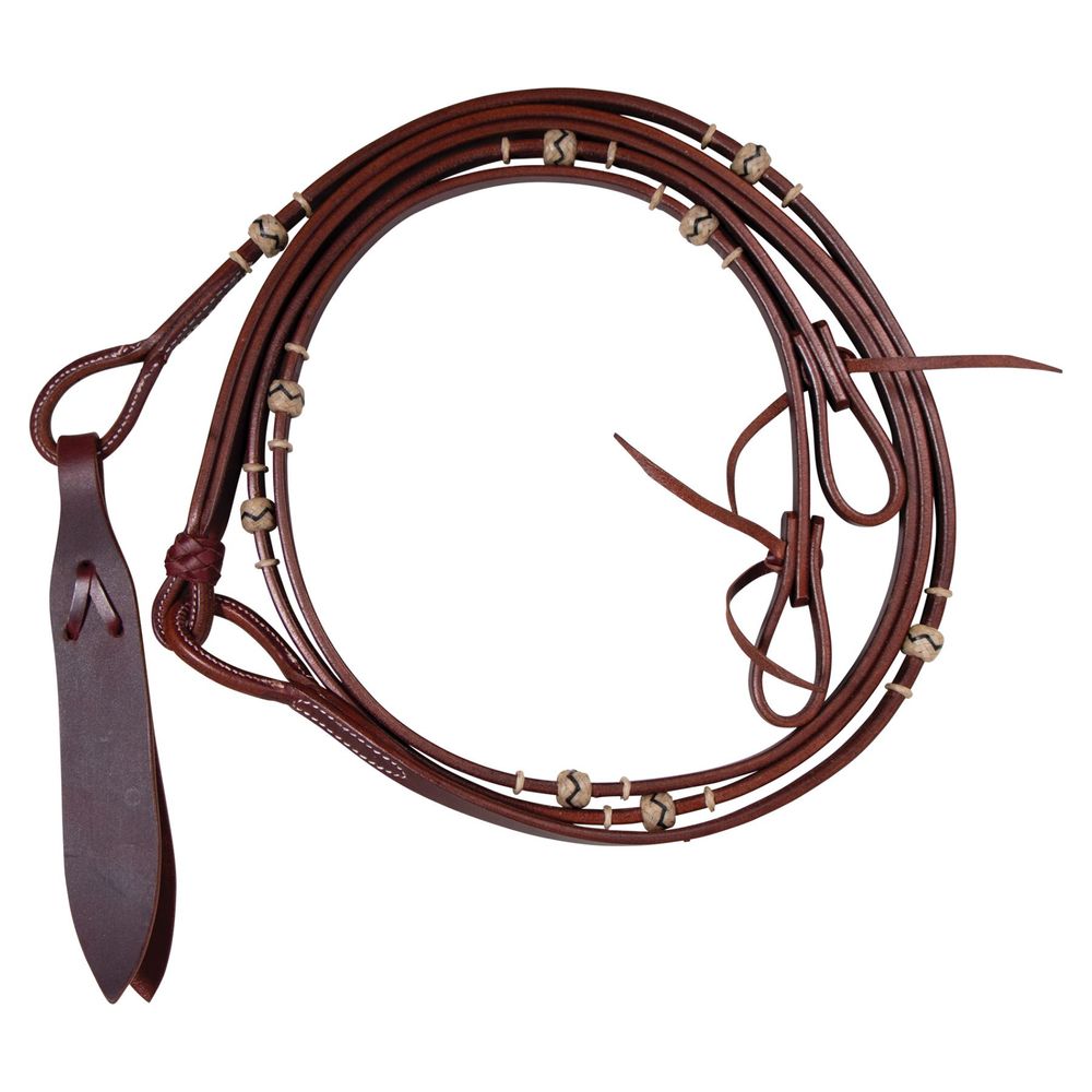 Billy Royal® Flat Romel Reins with Rawhide Accents