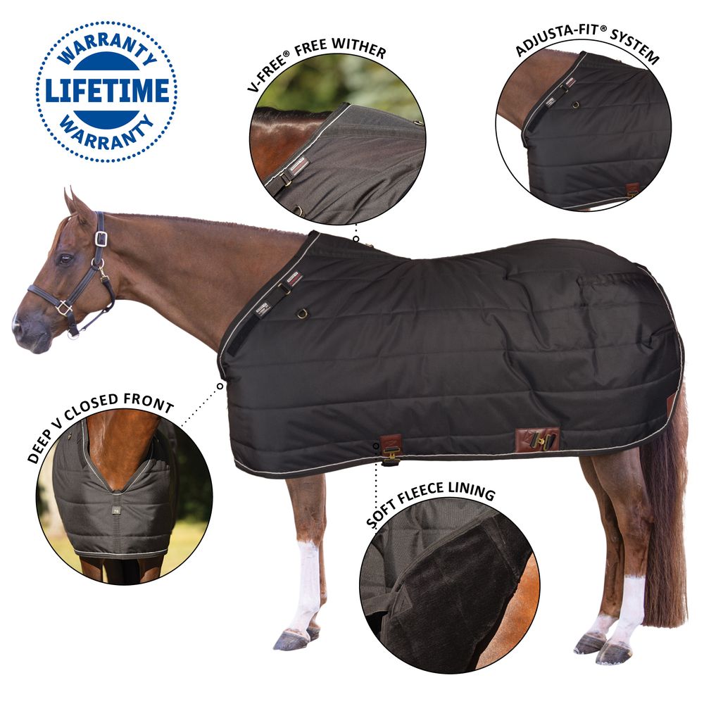 Schneiders® Superquilt Fitted V-Free Wither Relief® Thinsulate PlushLined Stable Blanket