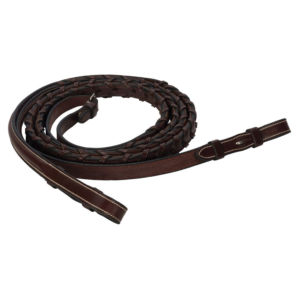 Schneiders® Laced Leather Reins with Rubber Grip Lining