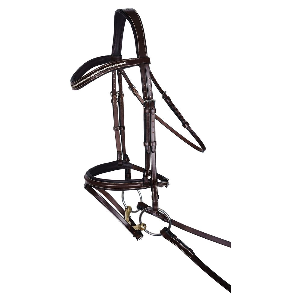 Schneiders® Monocrown Flash Bridle with Crystal Swoop Browband