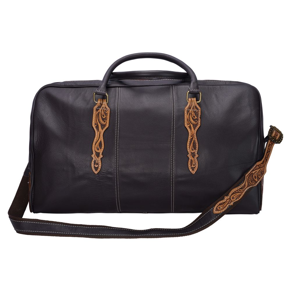 Schneiders® Large Tooled Leather Duffle Bag