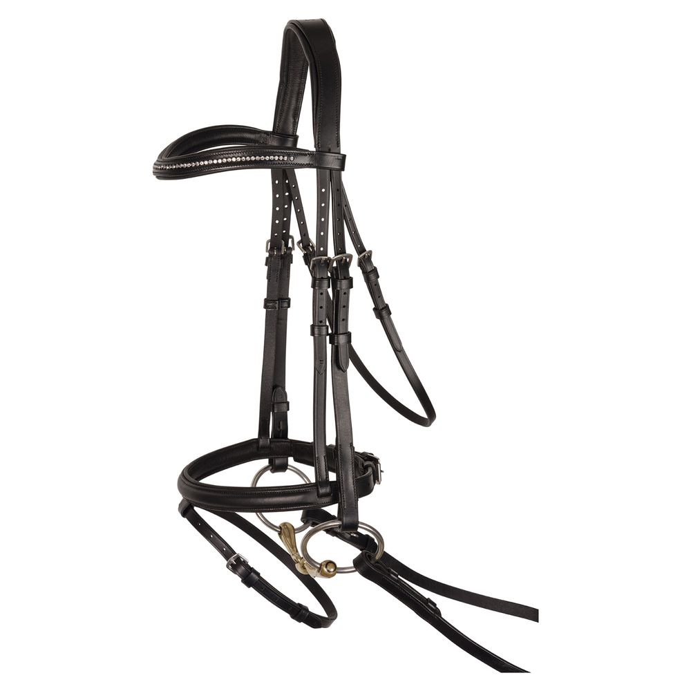 Schneiders Signature Buckle Noseband Dressage Bridle with Flash