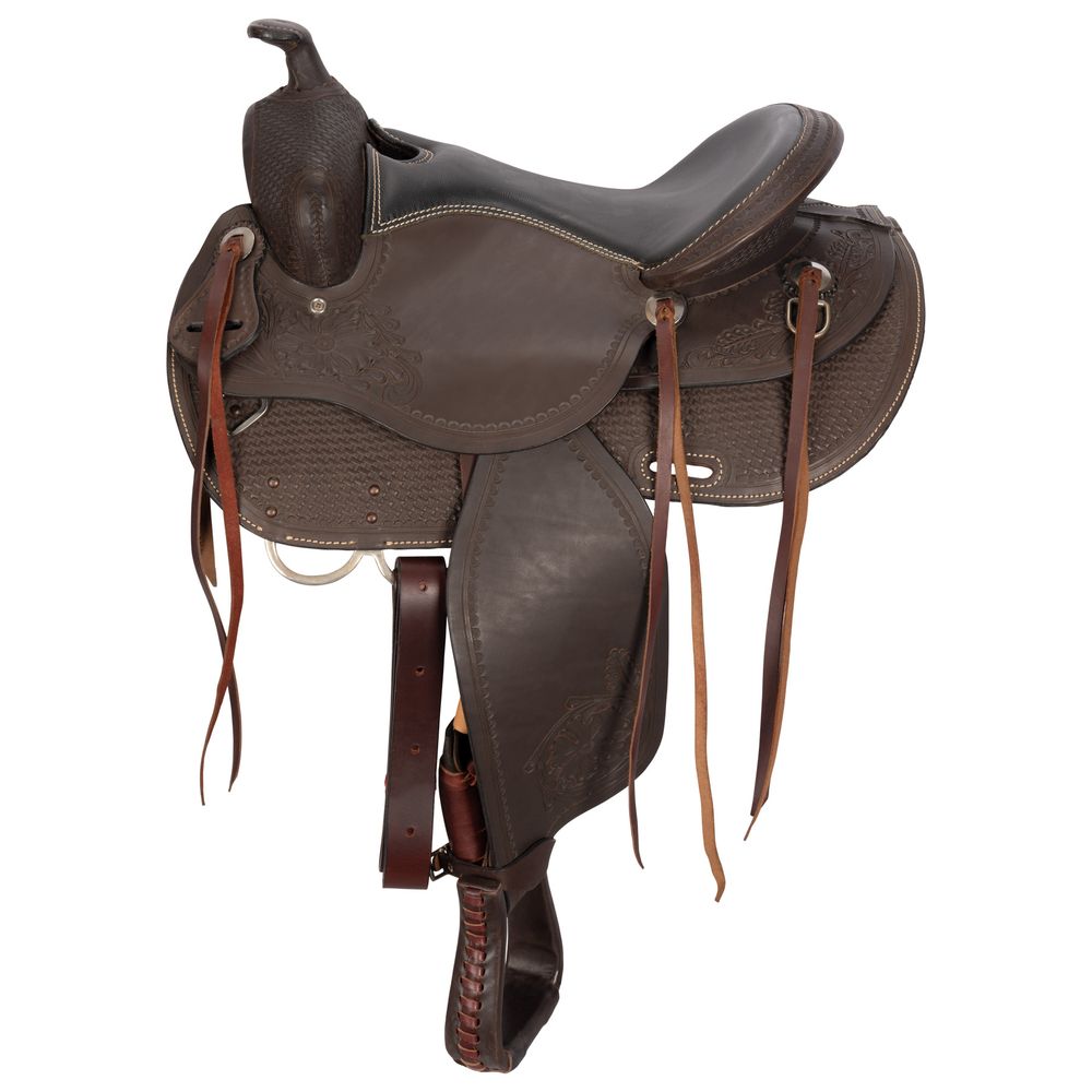 Double S Two-Tone Western Saddle