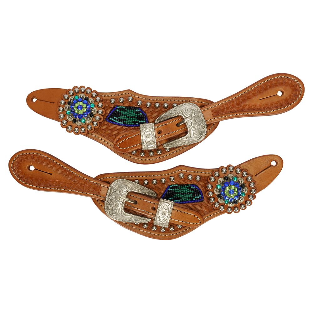 Double S Bling Spur Straps