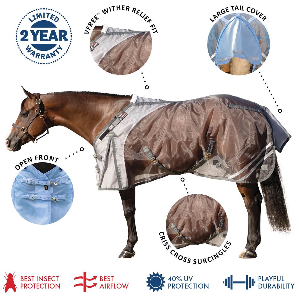 Schneiders® Mosquito Mesh II V-Free® Adjusta-Fit® Surcingle Fly Sheet