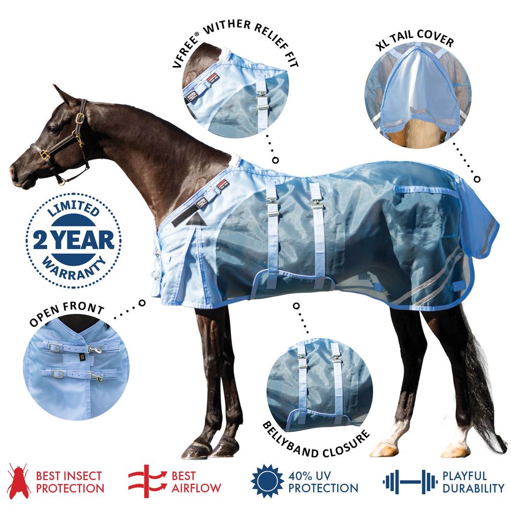 Schneiders® Mosquito Mesh II V-Free® Adjusta-Fit Bellyband Fly Sheet