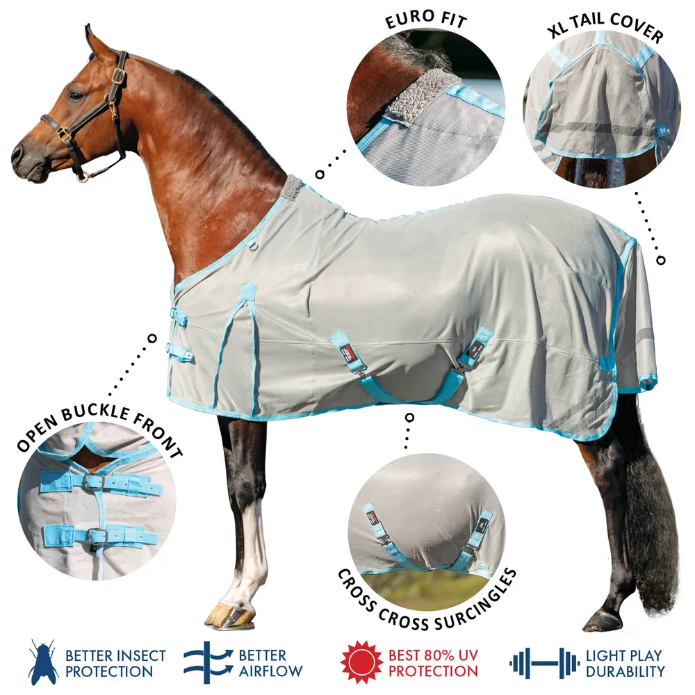 Schneiders® Cooling Soft Interlock Mesh II Euro Surcingle Fly Sheet ...