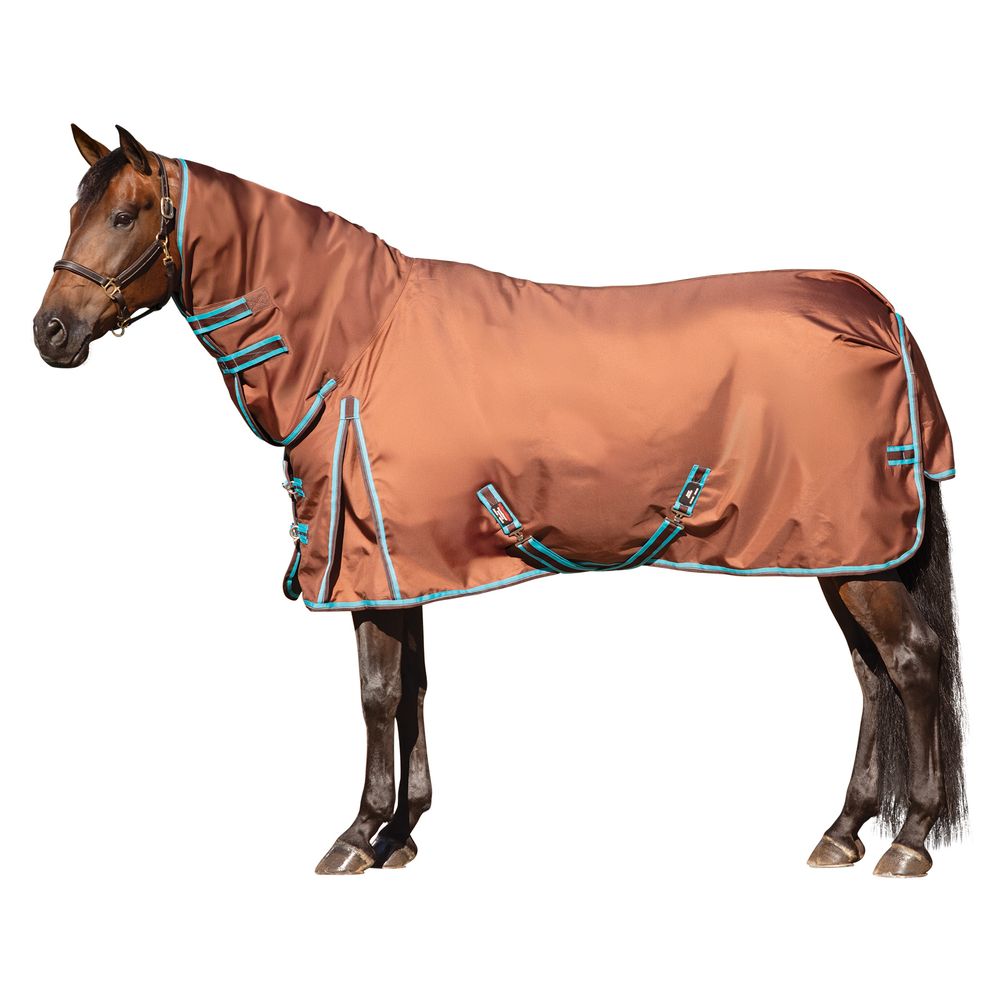 StormShield® Extreme II Attached Neck Euro Surcingle 380g Heavy Weight Turnout Blanket