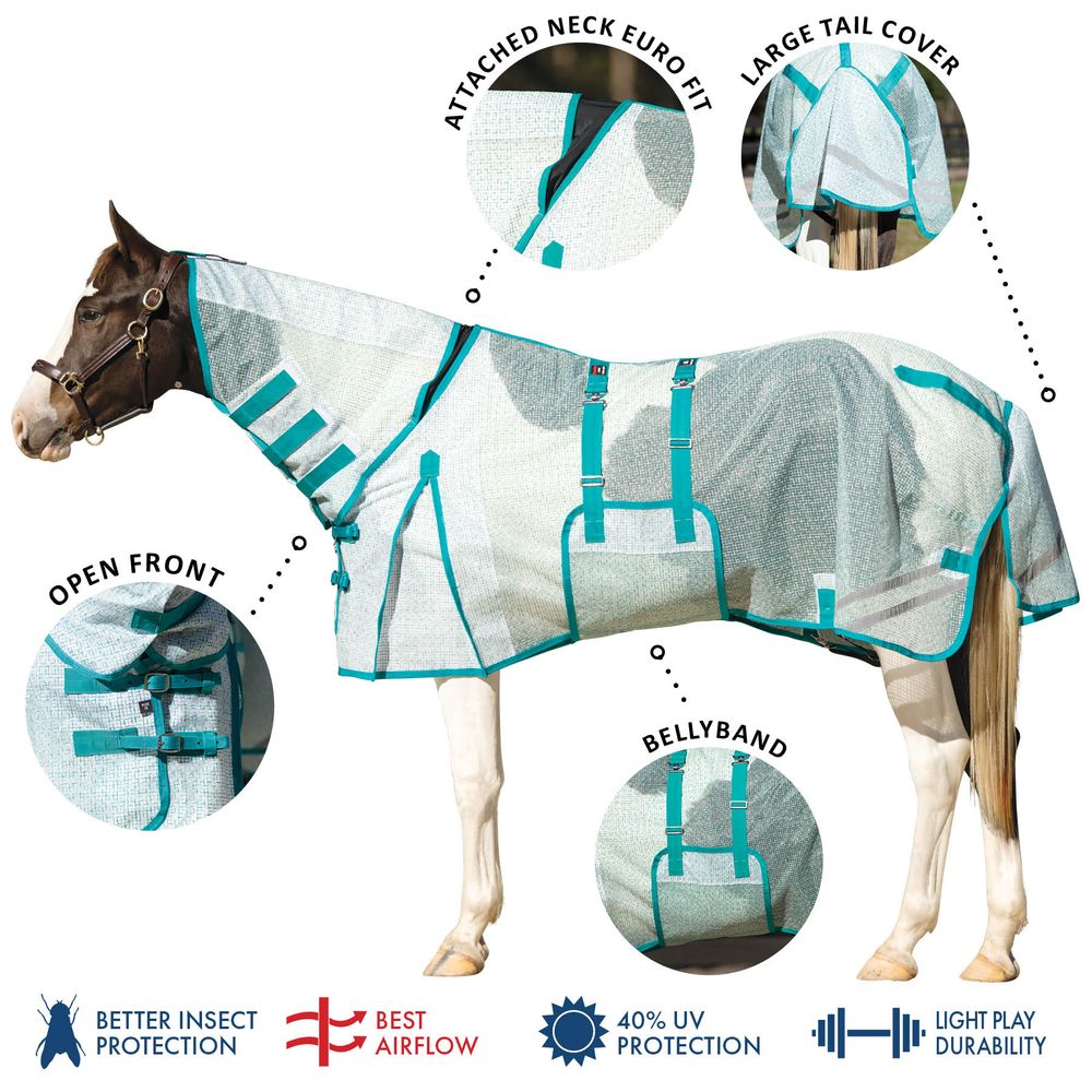 Schneiders® Ripstop Nylon Mesh II Attached Neck Euro Bellyband Fly Sheet