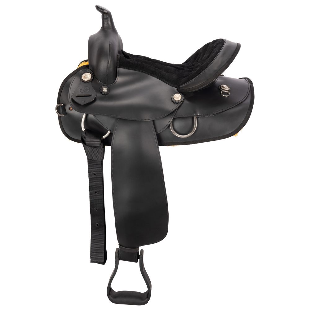 Schneiders® Lightweight Round Skirt Synthetic Western Trail Saddle
