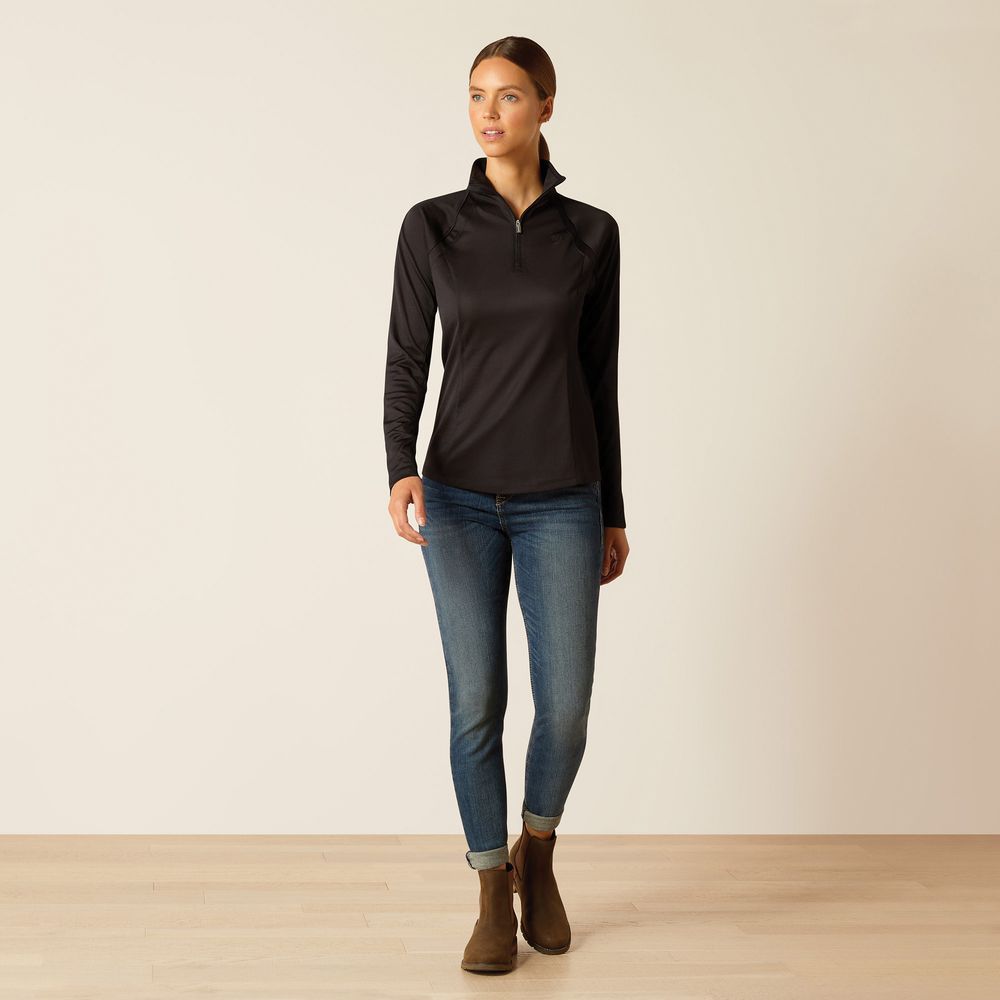 Ariat Ladies Sunstopper 3.0 1/4 Zip Baselayer
