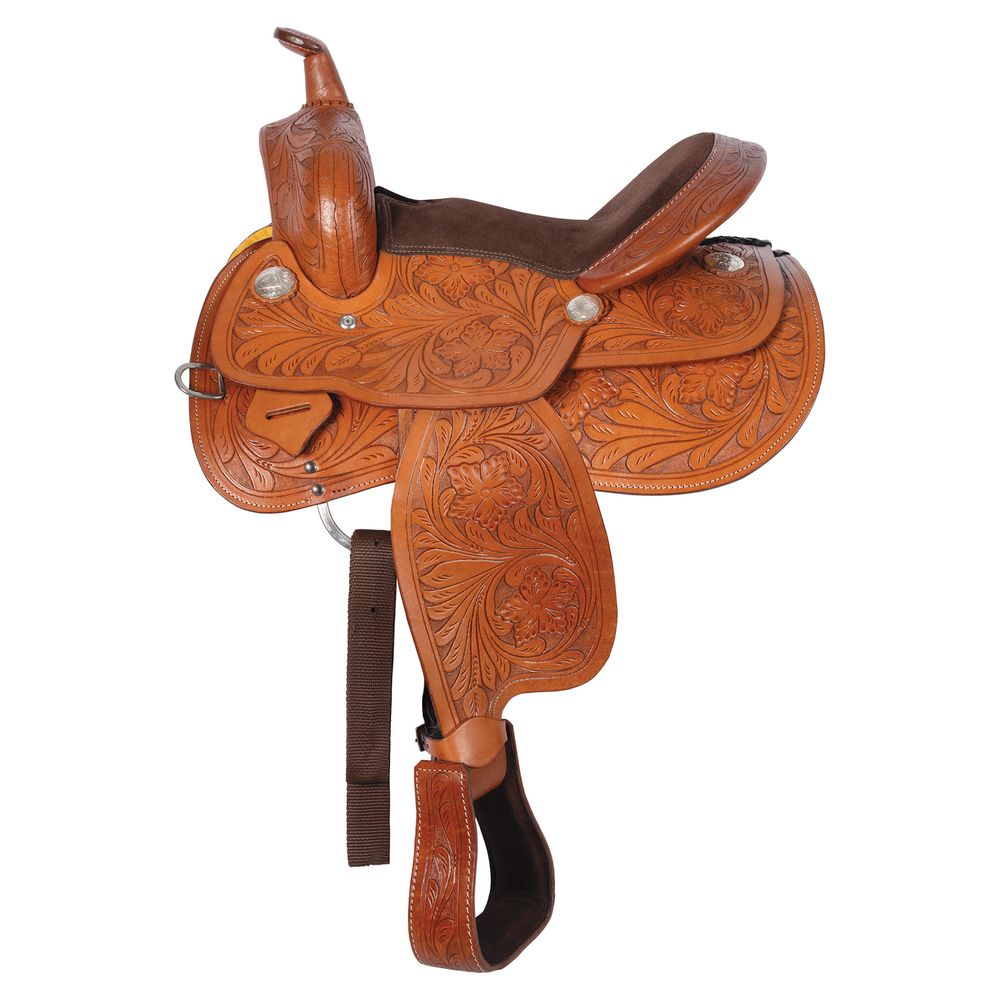 Double S Outlaw Youth Tooled Saddle II