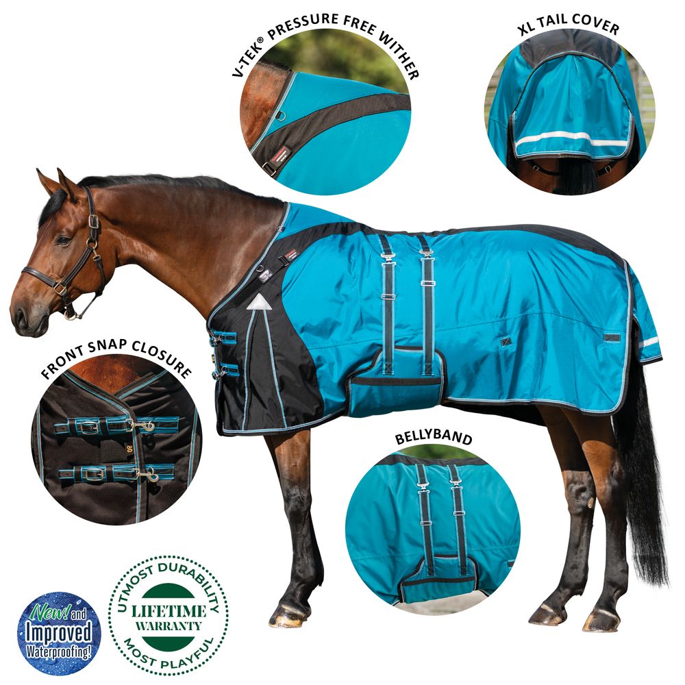Schneiders® ARMORFlex® Pro VTEK® Wither Relief Adjusta-Fit® Bellyband 220g Medium Weight Turnout Blanket