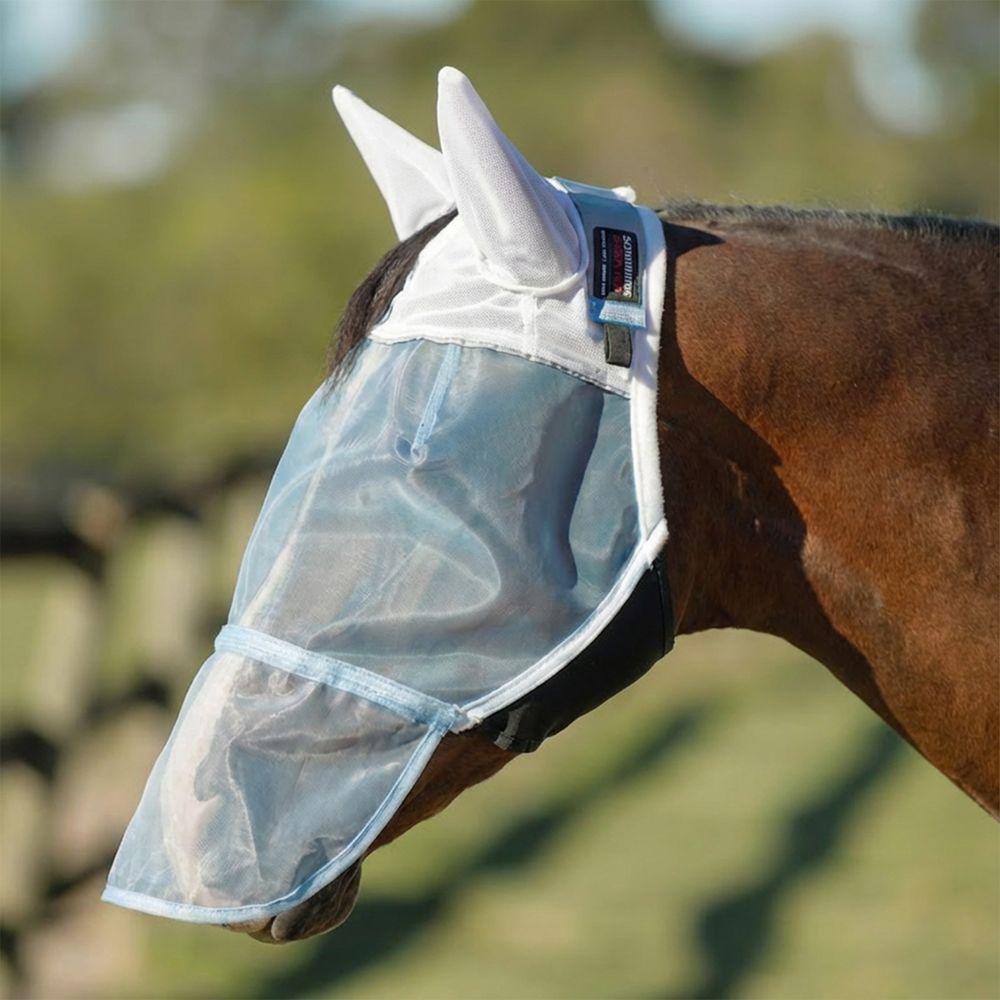Schneiders® X-Spand® Mosquito Mesh™ Extended Nose Fly Mask with Ears