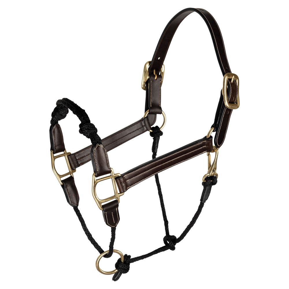 Schneiders® Leather and Rope Nose Combo Control Halter
