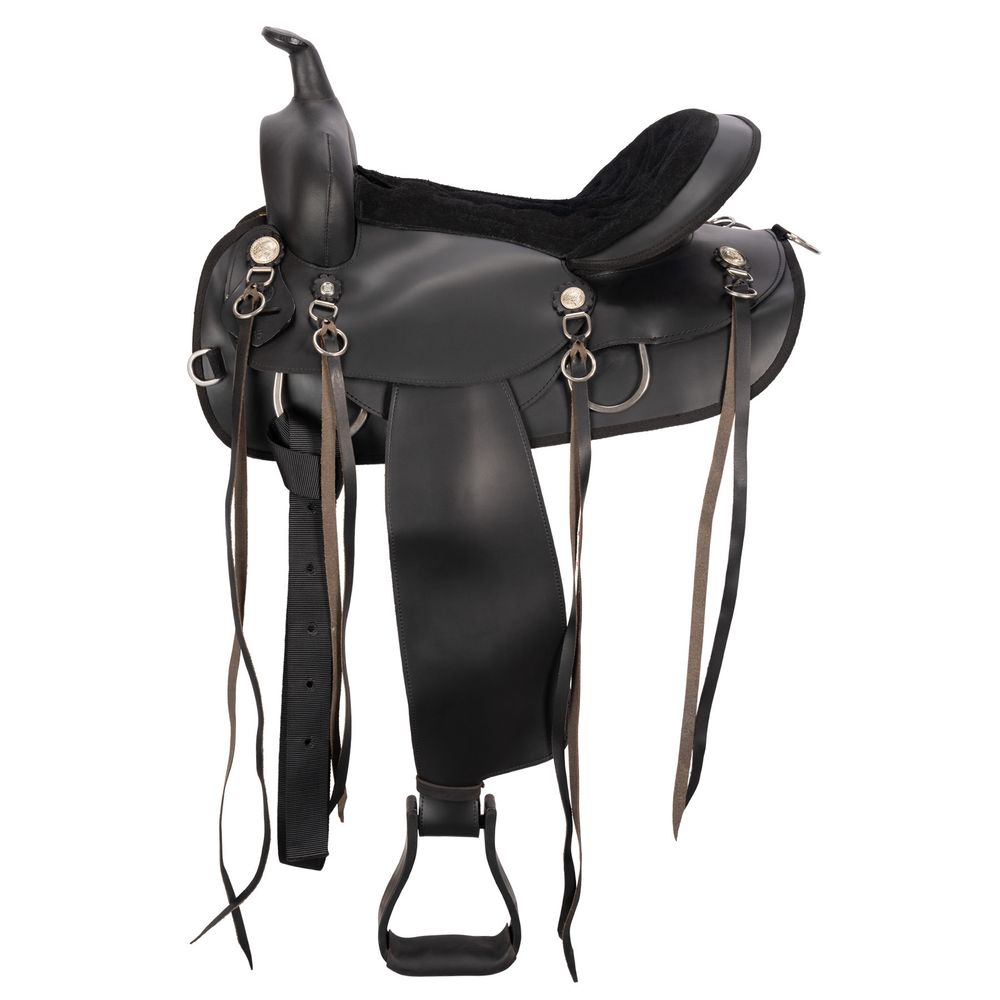 Schneiders® Deluxe Lightweight Round Skirt Synthetic Western Trail Saddle