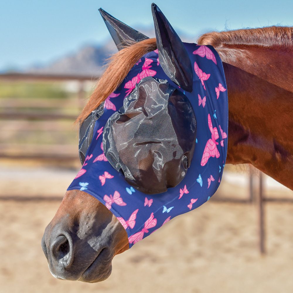Schneiders® UltraFlex® Comfort Plus Bug Eye Butterfly Pull-On Fly Mask with Forelock Saver