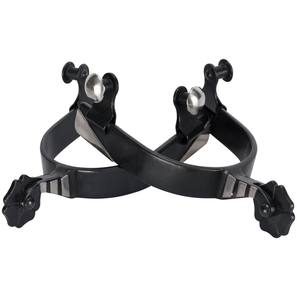 Schneiders® Black Steel Cloverleaf Spurs