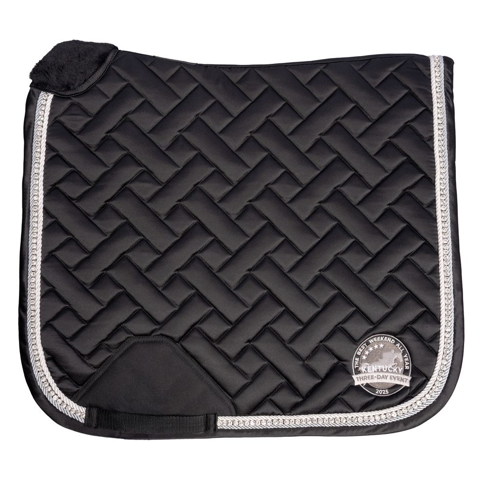 K3DE 2025 Satin Dressage Saddle Pad with Crystals
