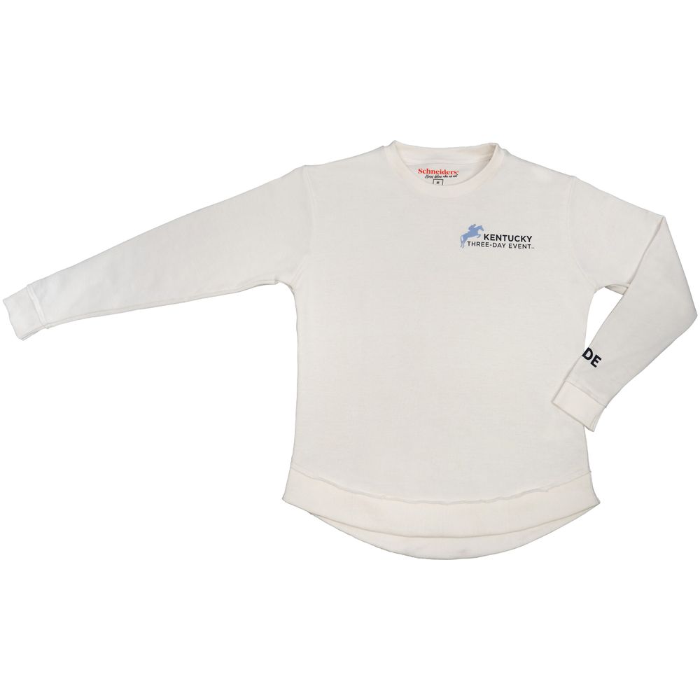 K3DE Eventing Horse Ladies Long Sleeve Tunic Sweatshirt