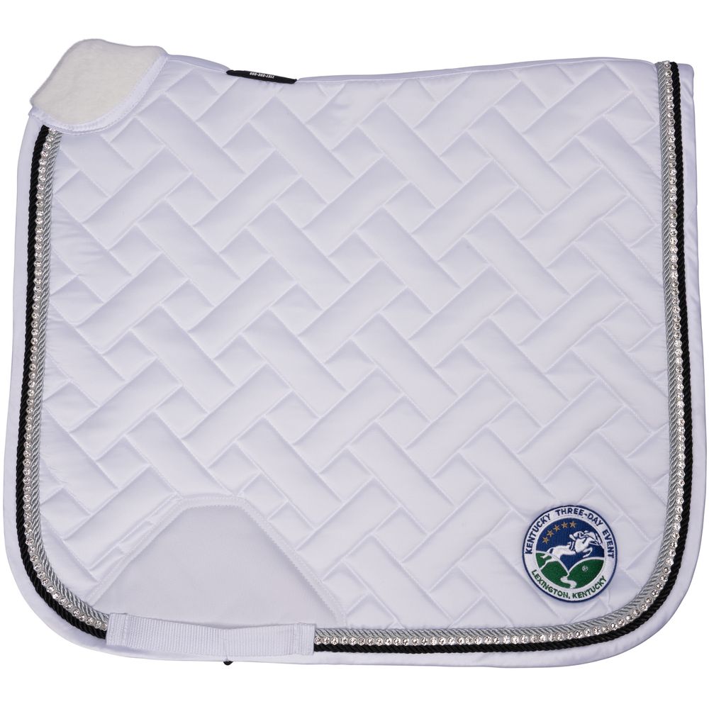 K3DE Satin Dressage Saddle Pad with Crystals