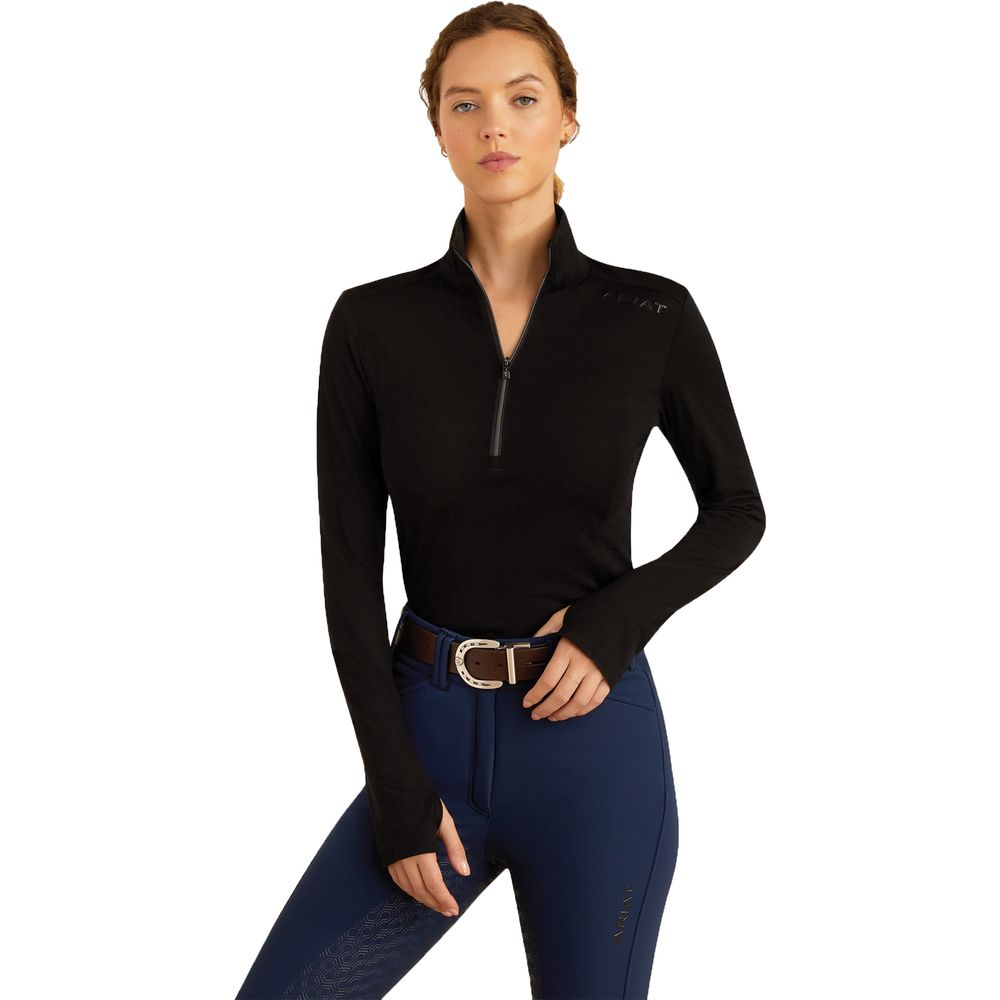 Ariat® Ladies Chevoit Quarter Zip Wool Baselayer