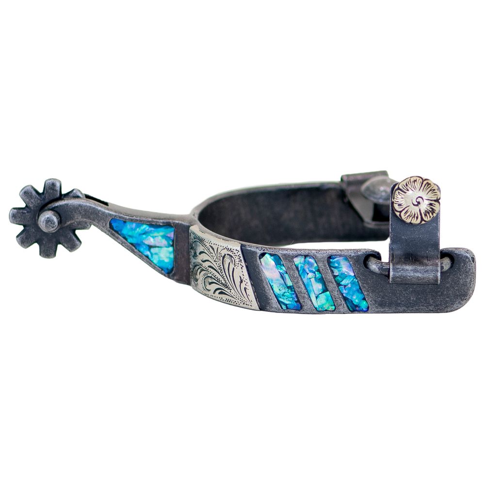 Cowboy Tack Turquoise Collection Medium Cup Spurs