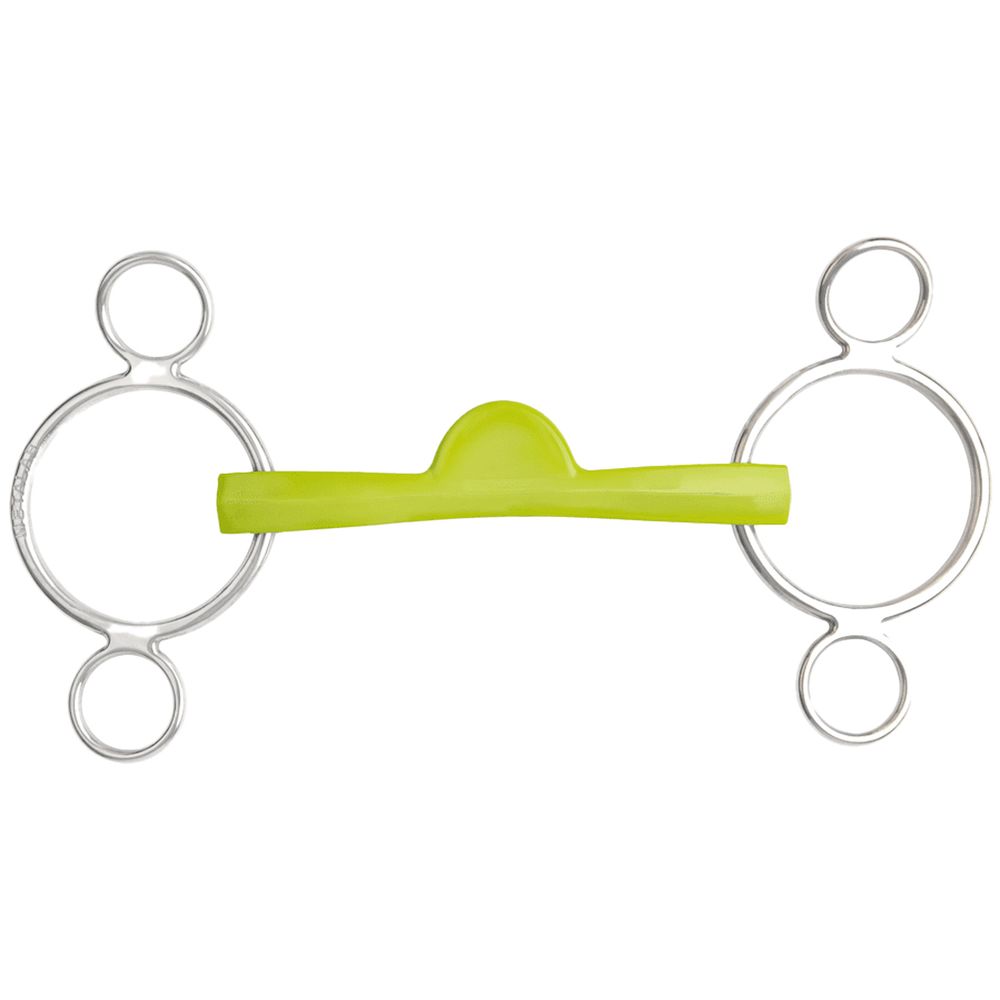 Metalab® Flexi 3-Ring Soft Ported Mullen Continental Gag Bit