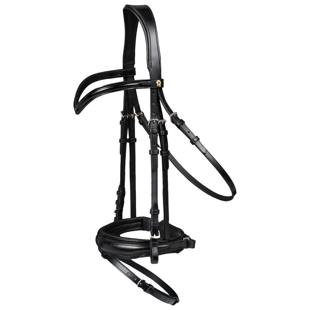 Waldhausen S-Line Patent Bridle Blackshine with Patent Leather Browband