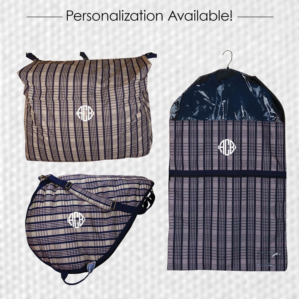 Medium Embroidery - Hunt Club Plaid Bag - Monogram