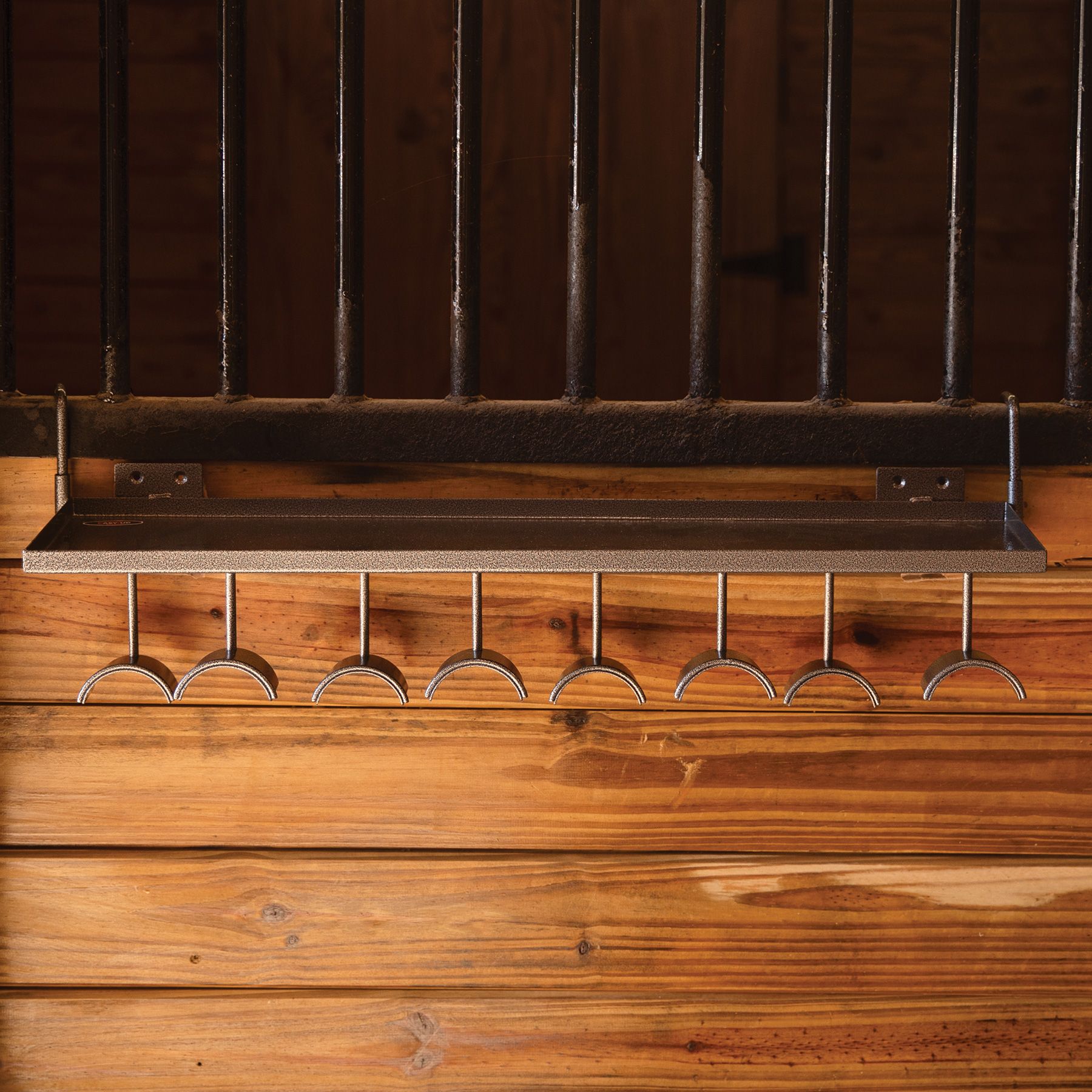 Easy-Up® Pro Double Row Domed Tack Rack with Shelf | Schneiders